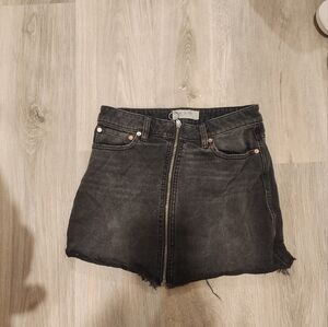 We The Free Charcoal Denim Skirt Size 26